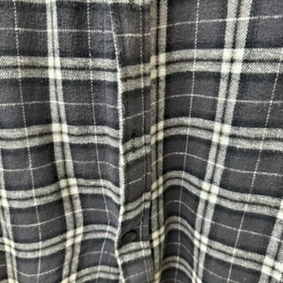 Axel Plaid Flannel Front Button Long Sleeve Shirt -NWOT-Large-missing 2 buttons - Picture 3 of 5